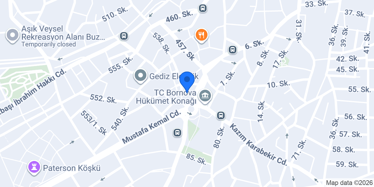 Yapı Kredi - Bornova Şubesi konumu