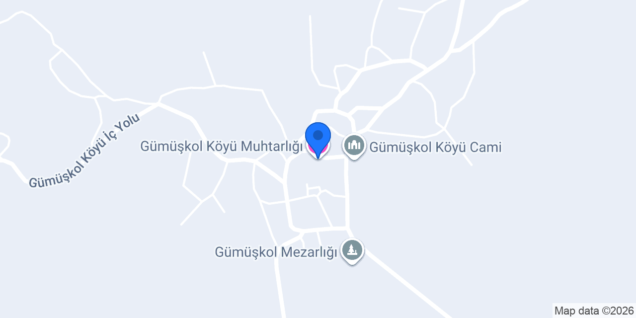 Gümüşkol Köyü Muhtarlığı konumu