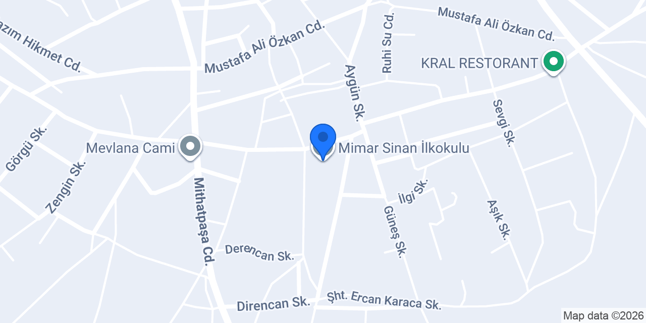Mimar Sinan İlkokulu konumu