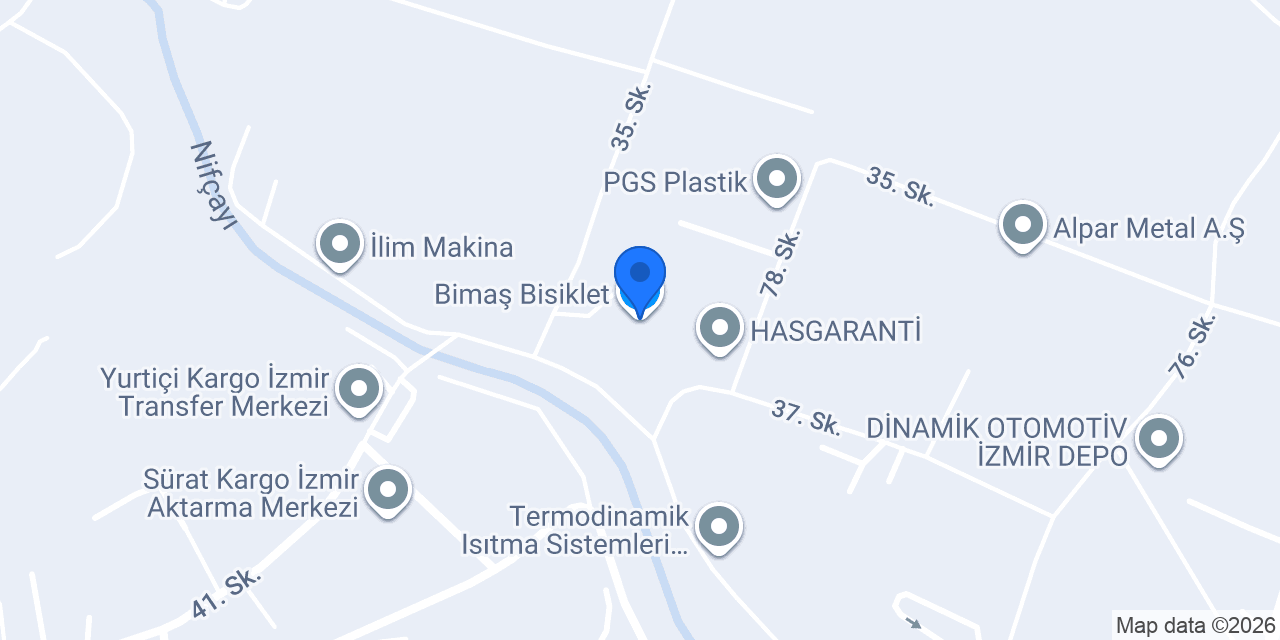 Bimaş Bisiklet konumu