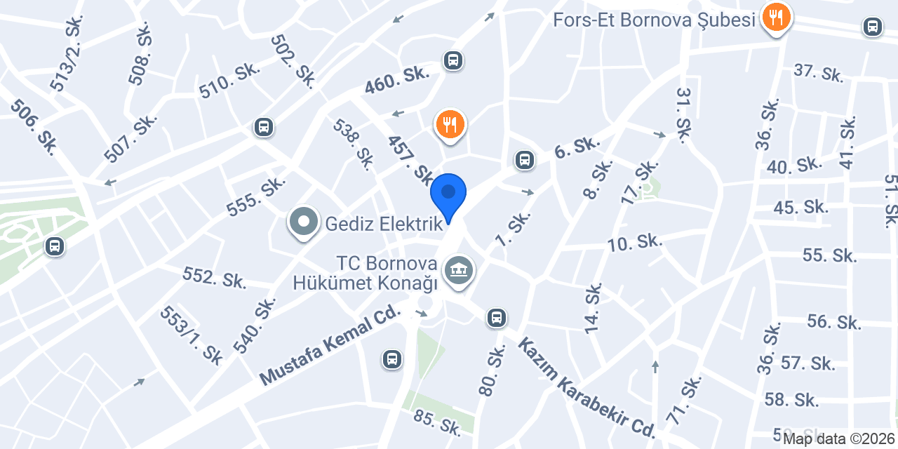 Garanti BBVA Bornova Şubesi konumu