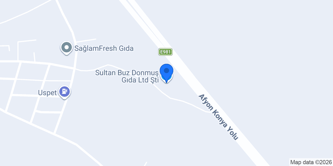Sultan Buz Donmuş Gıda Ltd Şti konumu