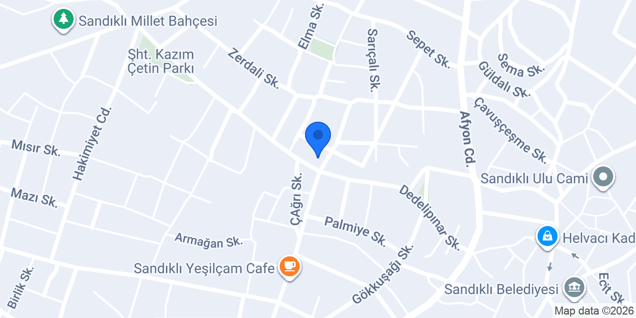 Sandıklı İlçe Müftülüğü konumu