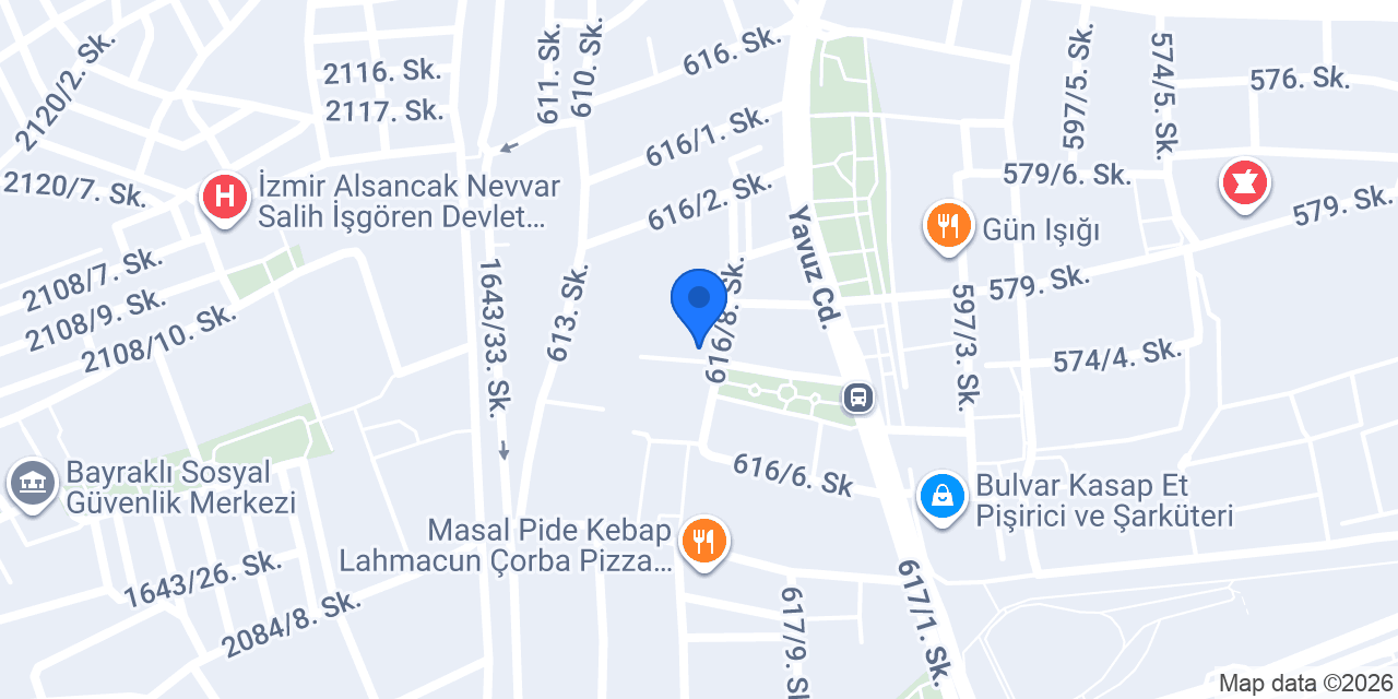 Bayraklı konumu