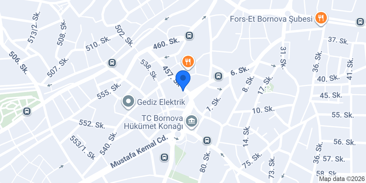 Bornova Müftülüğü konumu