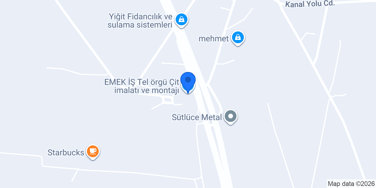 EMEK İŞ Tel örgü Çit imalatı ve montajı konumu