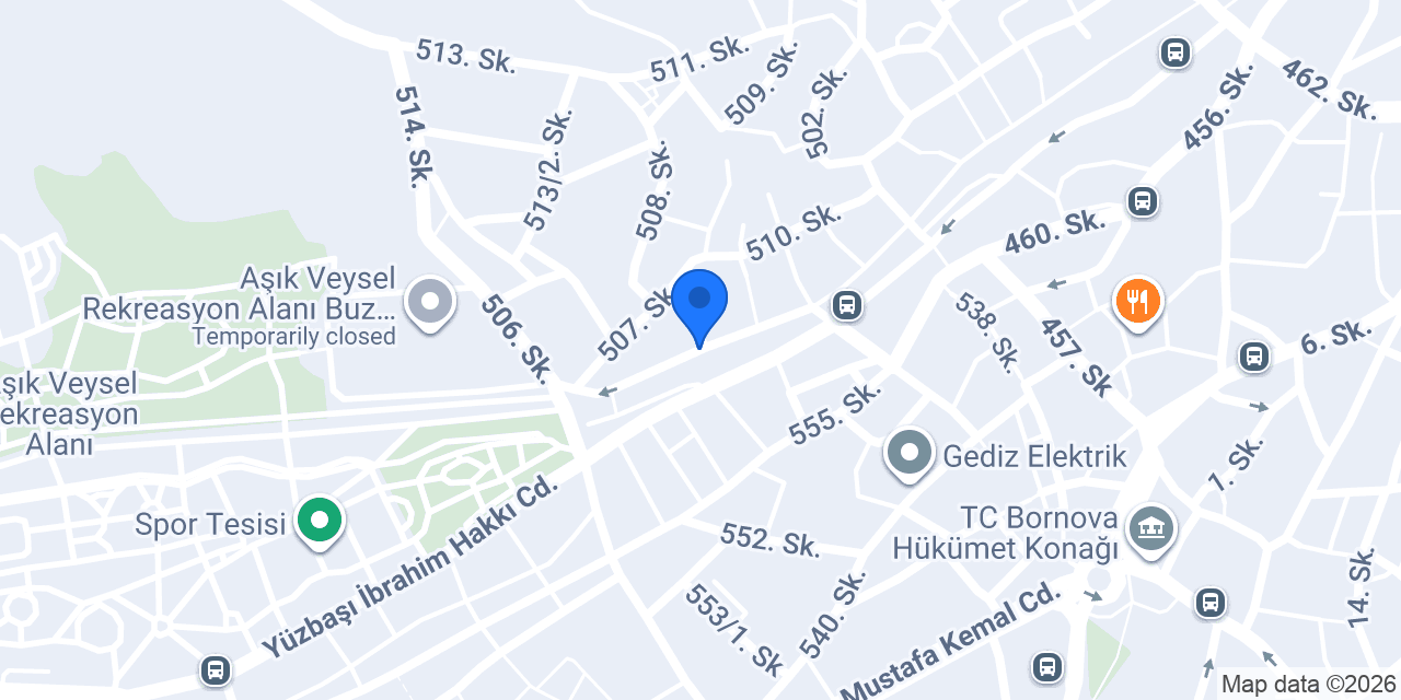 Bornova Çim Peyzaj Ltd.Şti. konumu