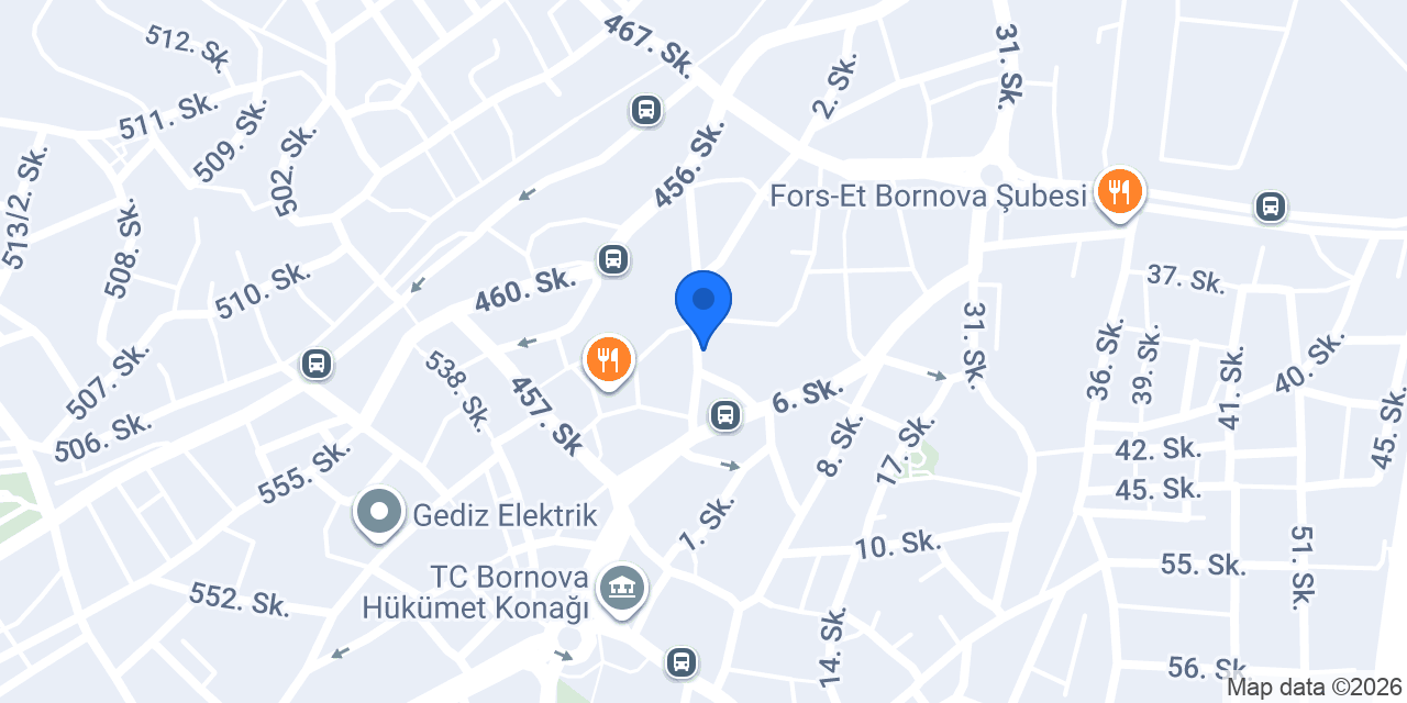 İZBAŞ İzmir Bornova Belediyesi A.Ş. konumu