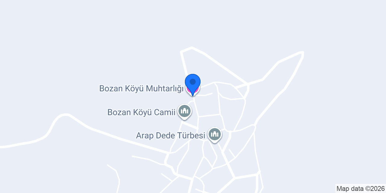 Bozan Köyü Muhtarlığı konumu