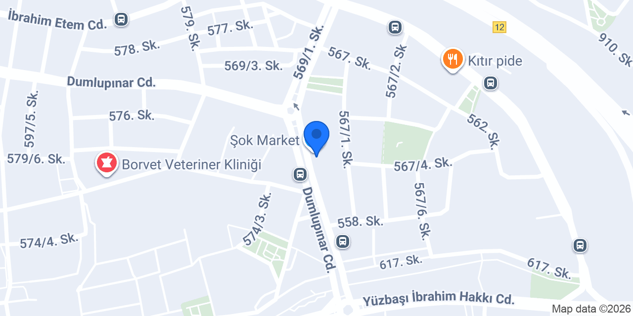 Potansiyel Kurs Lise Şubesi konumu