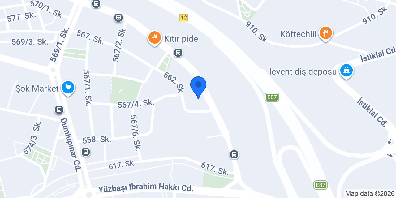 Volkan Biçer Diş Hekimliği’ konumu