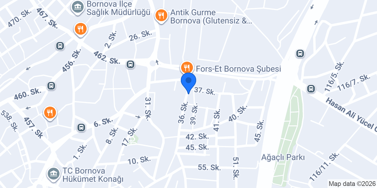 Granny's Waffles Bornova konumu