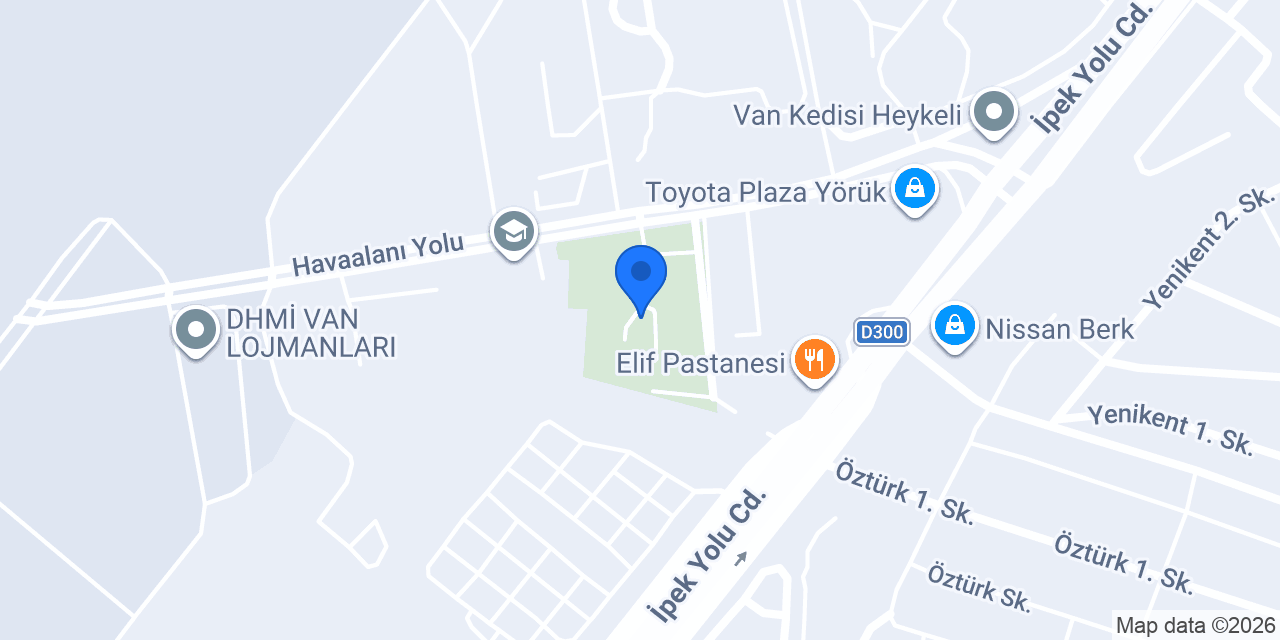 TEGV Van Nirun Şahingiray Eğitim Parkı konumu