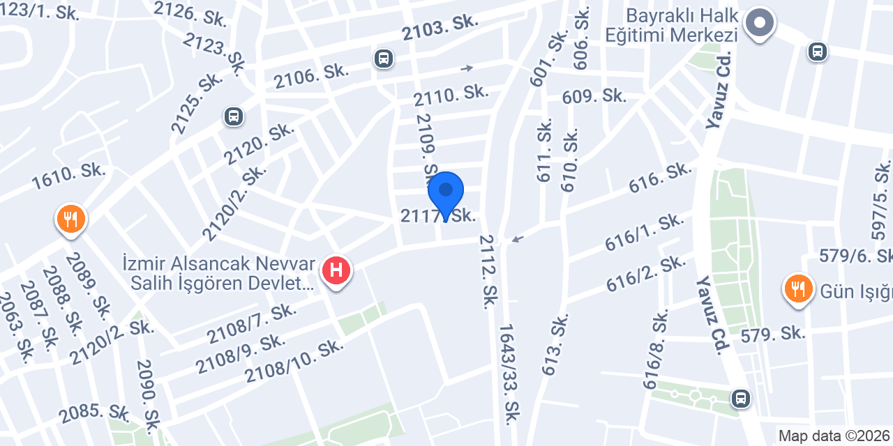 Bayraklı mobilyacı imalatçı konumu