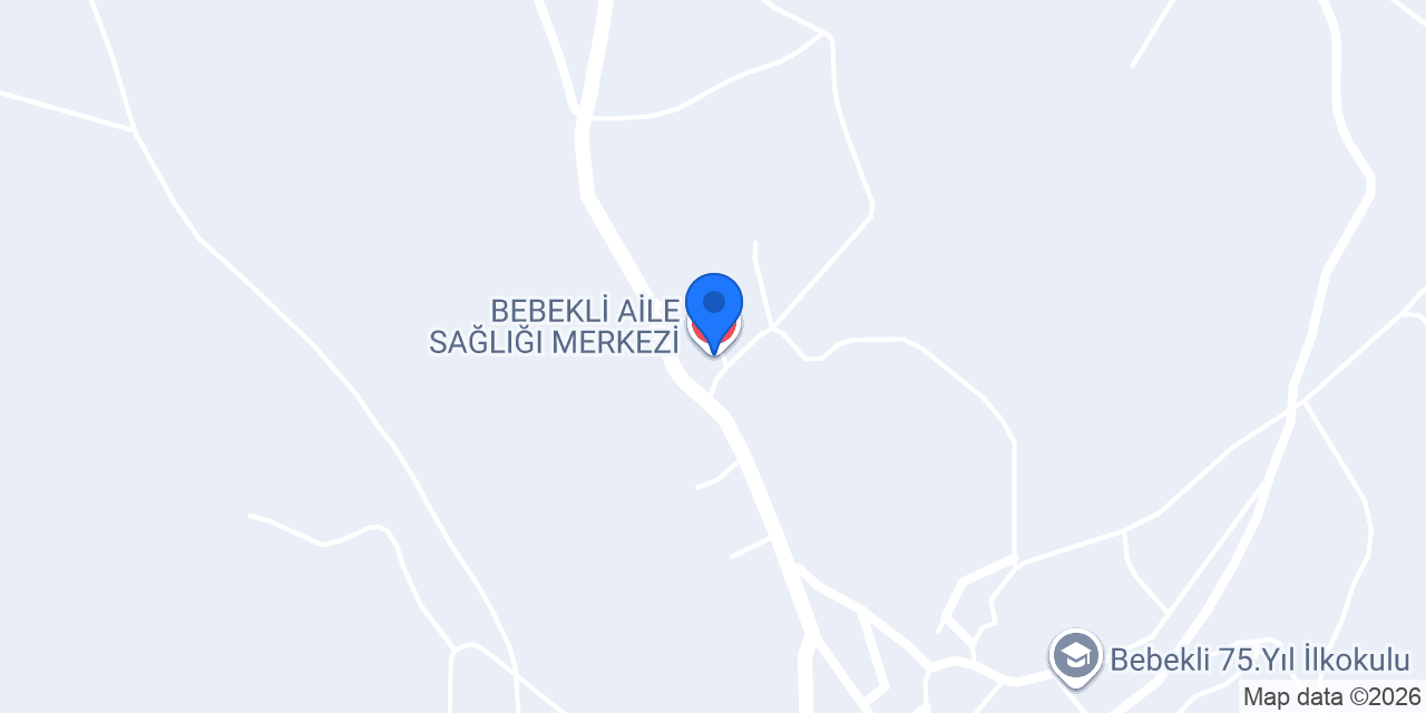 BEBEKLİ AİLE SAĞLIĞI MERKEZİ konumu