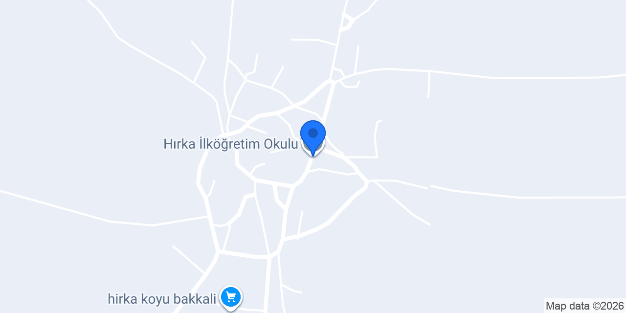 Hırka İlköğretim Okulu konumu