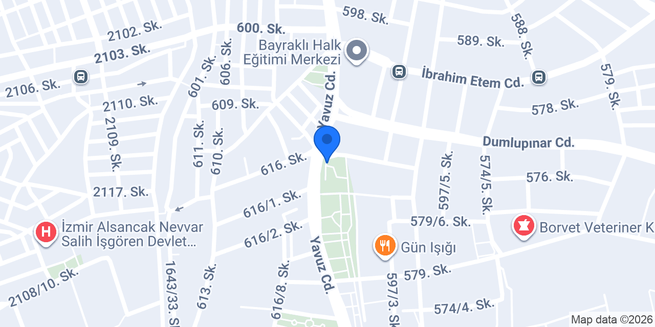Çınar Cafe konumu