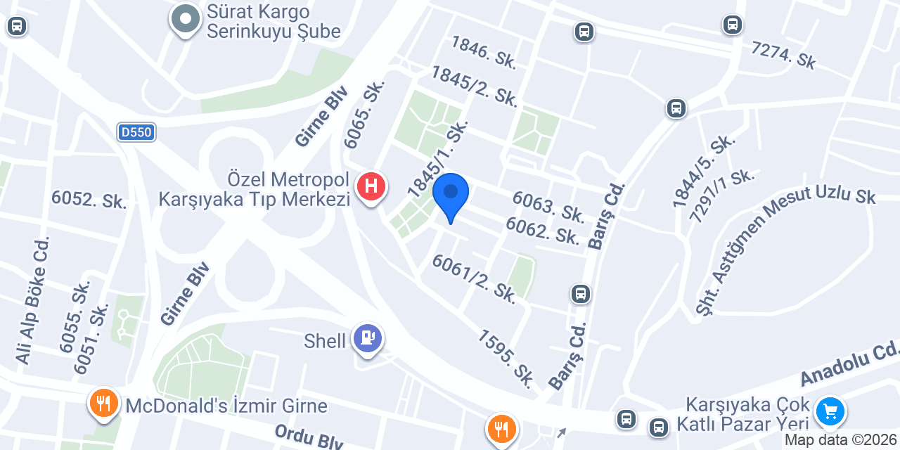 İzmir Tek Peyzaj konumu