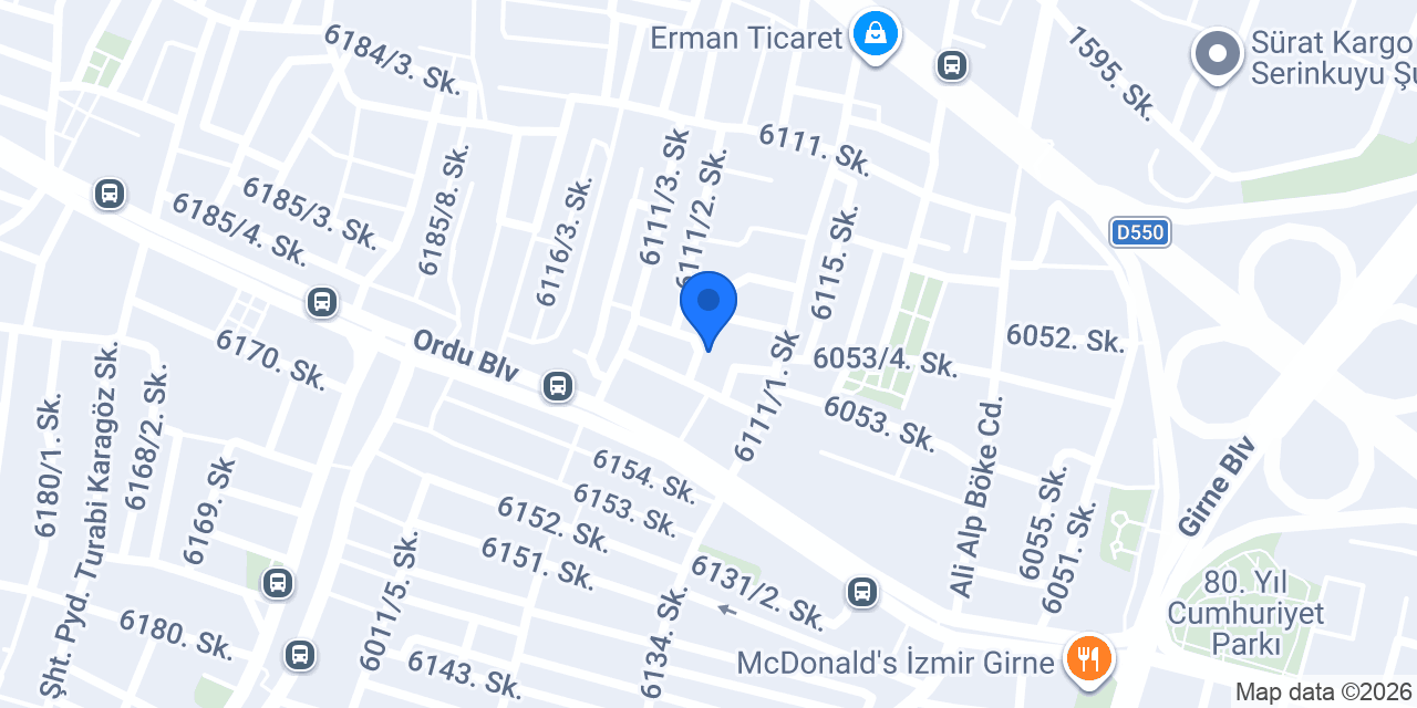 Karşıyaka Pınar Eczanesi konumu