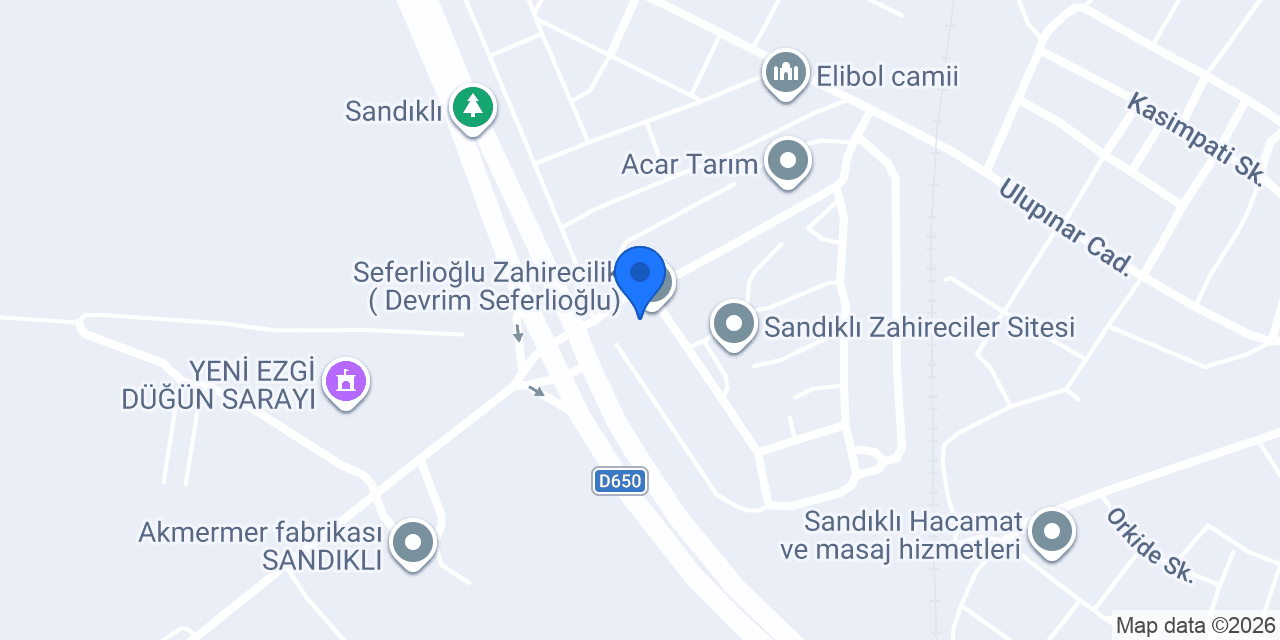 Seferlioğlu Zahirecilik ( Devrim Seferlioğlu) konumu
