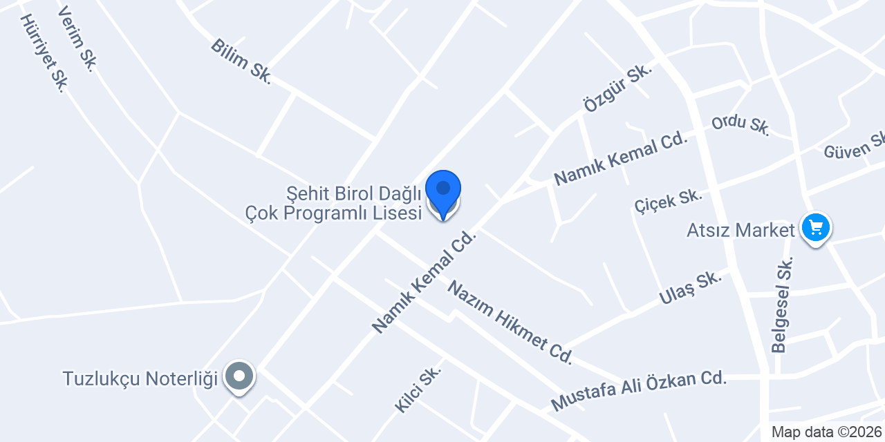 Şehit Birol Dağlı Çok Programlı Lisesi konumu