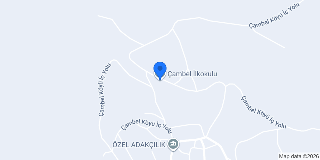 Çambel İlkokulu konumu