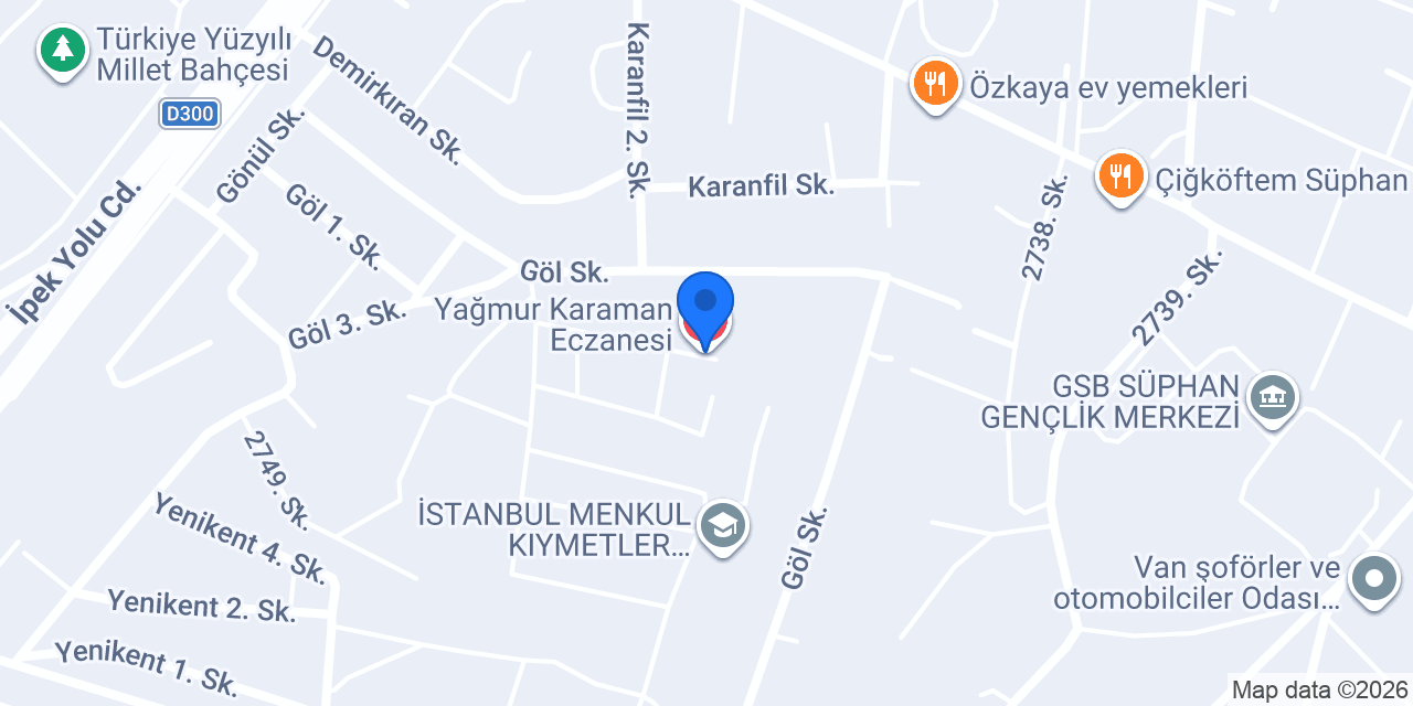 Yağmur Karaman Eczanesi konumu