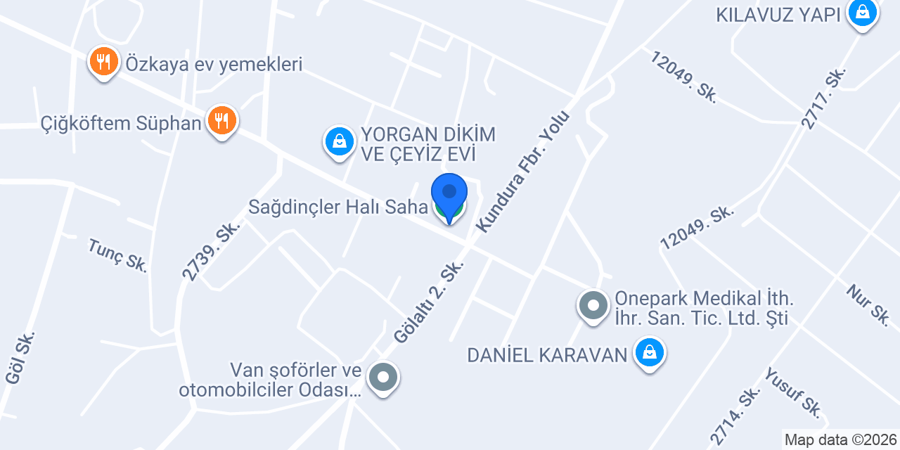 Sağdinçler Halı Saha konumu