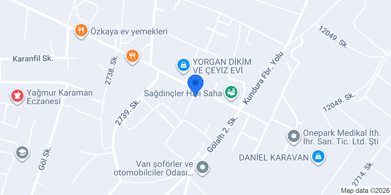 Merkez teknik servis konumu
