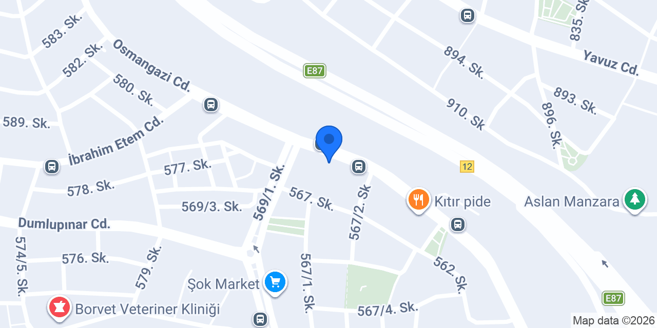Tırnakstore & Studio konumu