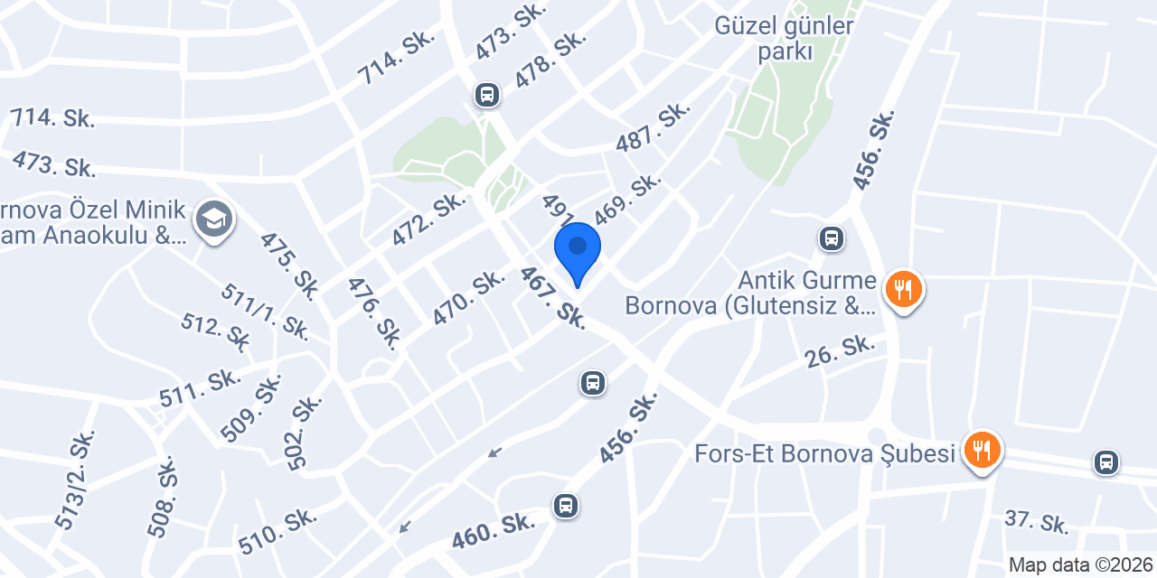 Bizim Pide Bornova konumu