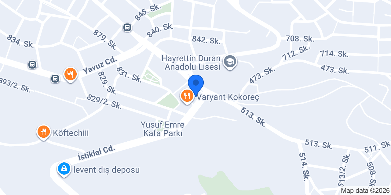 Alimoğlu Baklava konumu