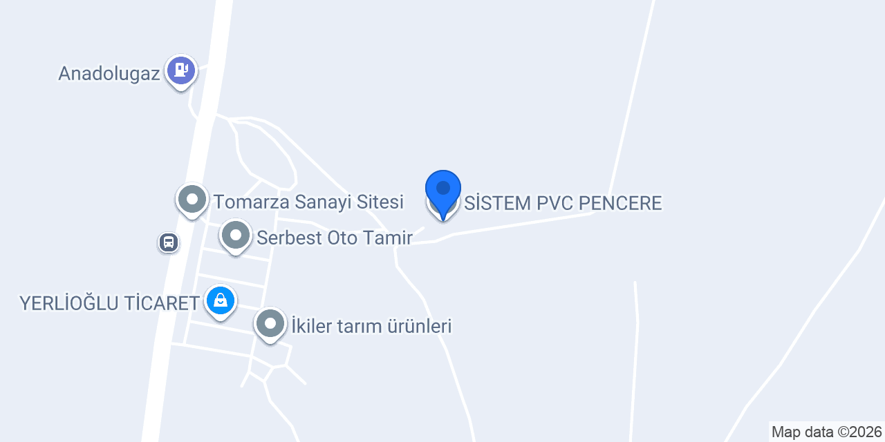 SİSTEM PVC PENCERE konumu
