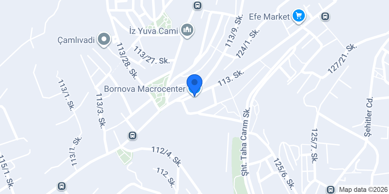 Bornova Macrocenter konumu