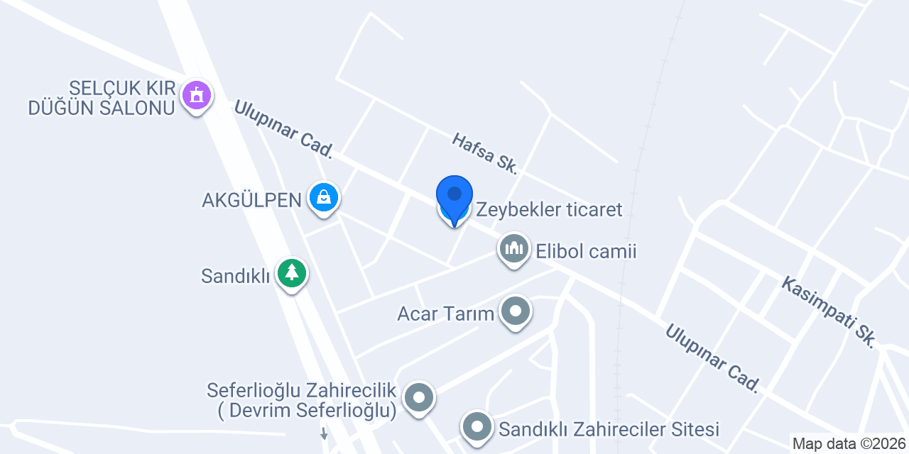Zeybekler ticaret konumu