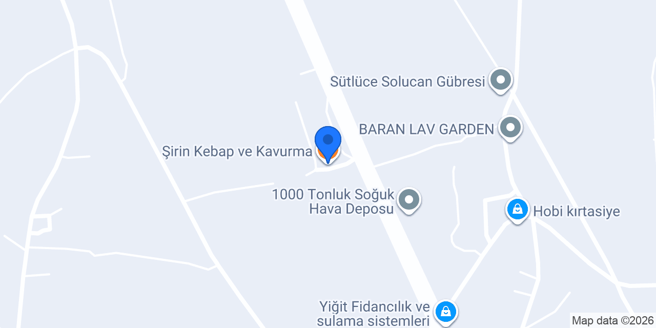 Şirin Kebap ve Kavurma konumu