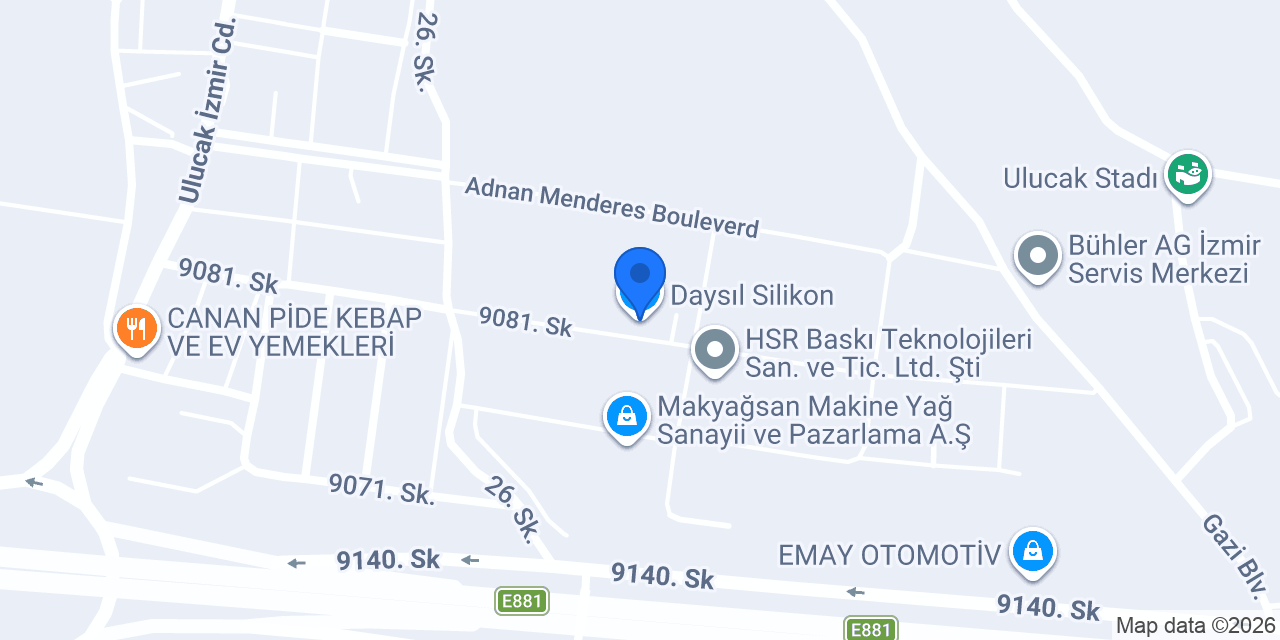 Daysıl Silikon konumu
