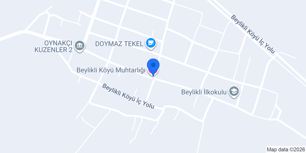 Beylikli Köyü Muhtarlığı konumu