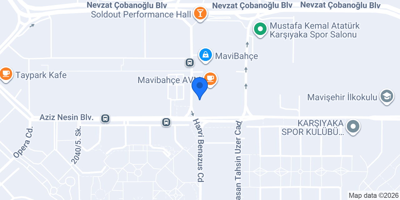 Mavibahçe İzmir Macrocenter konumu