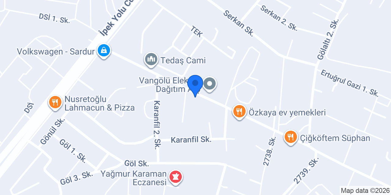 Adıyaman Pide ve Izgara salonu konumu