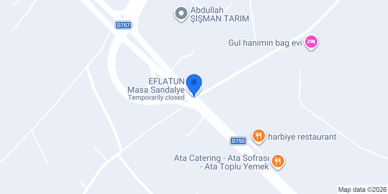 EFLATUN Masa Sandalye konumu