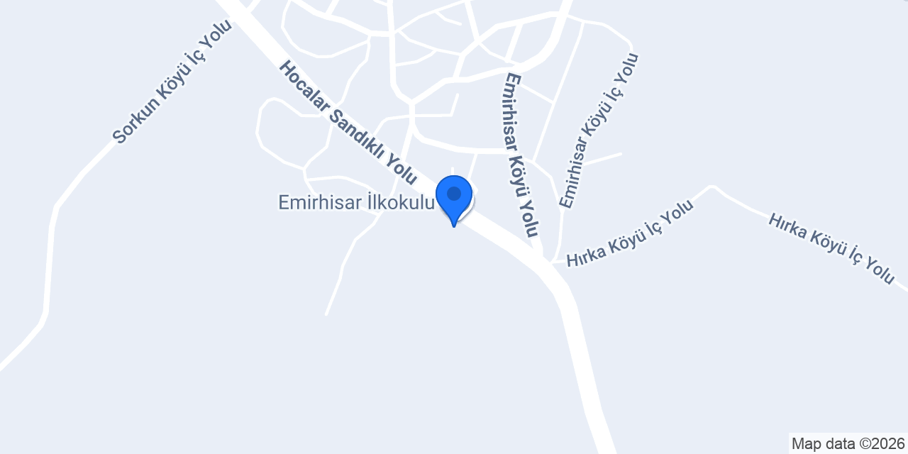 Emirhisar İlkokulu konumu