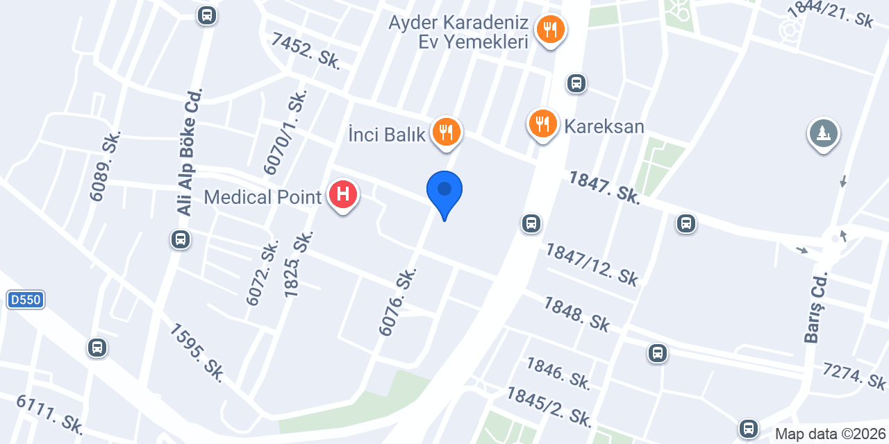 Et ve Süt Mağazası konumu