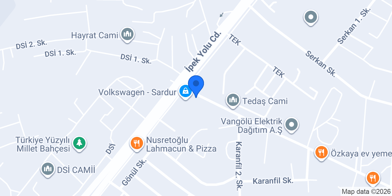 Van Safran Turizm Taşımacılık konumu