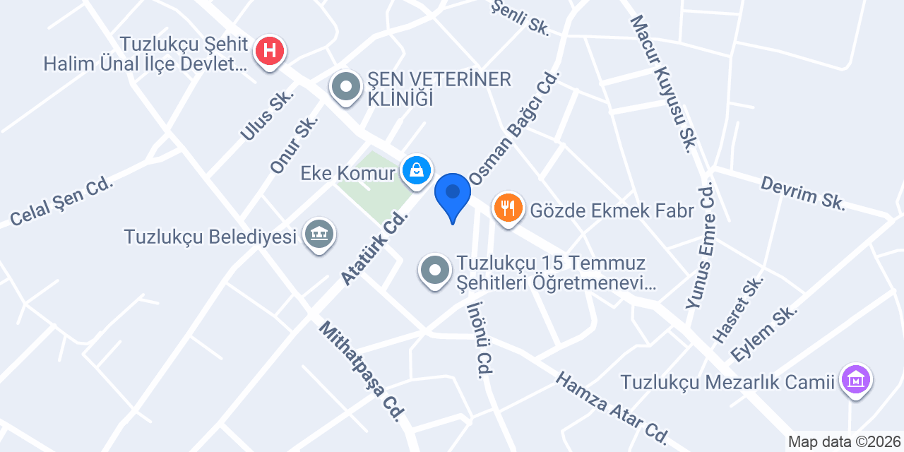TUZLUKÇU ORTAOKULU konumu
