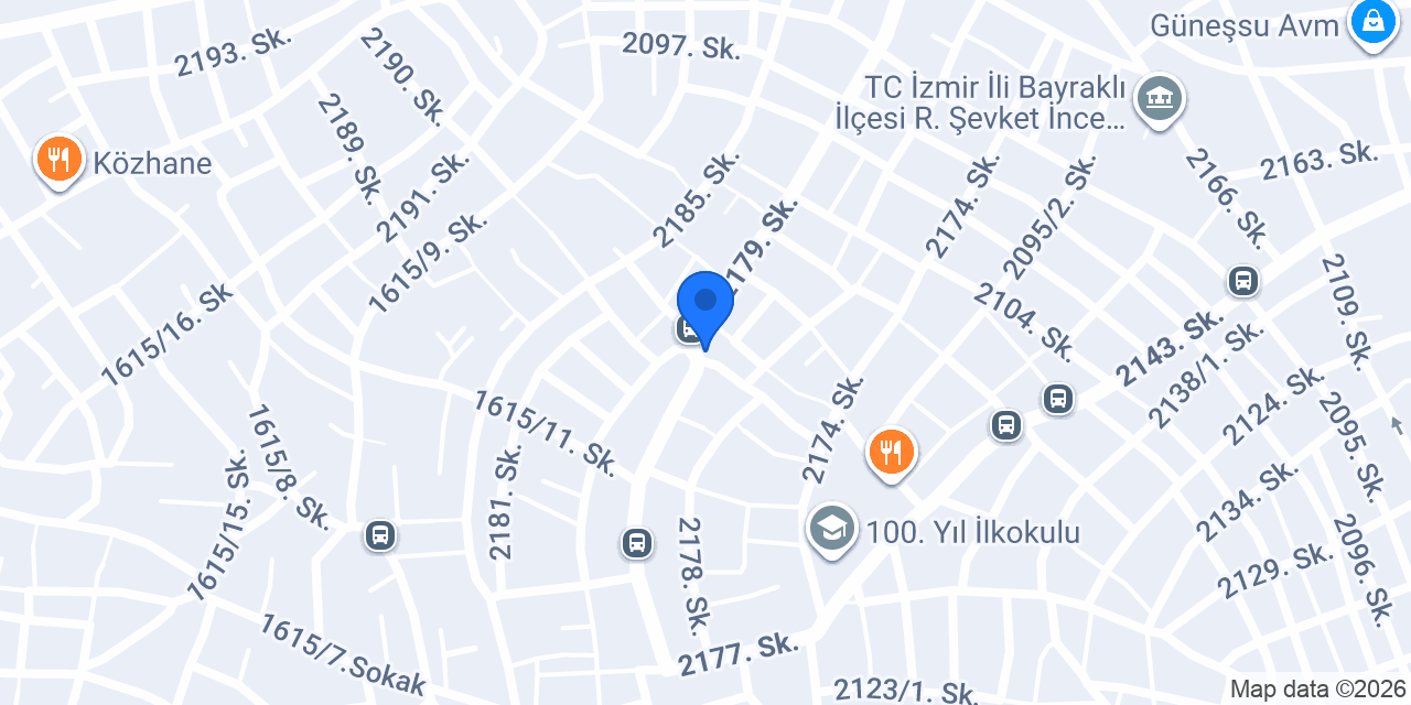 Bayraklı Belediyesi Muhittin Erener Kütüphanesi konumu