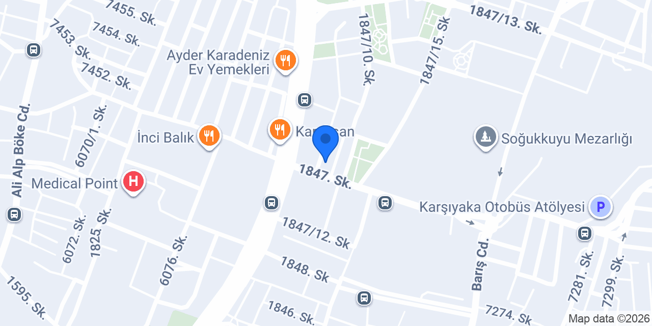 Has Et Satış Mağazası konumu