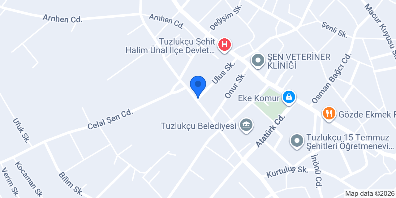 Tuzlukçu Şen Un konumu