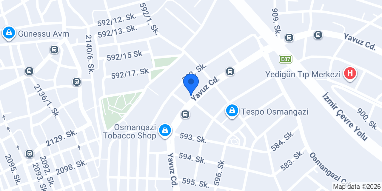 Akıncı Ekmek Fırını konumu