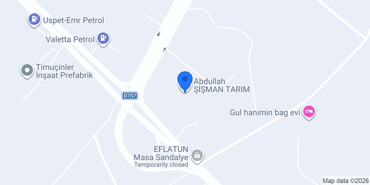 Abdullah ŞİŞMAN TARIM konumu